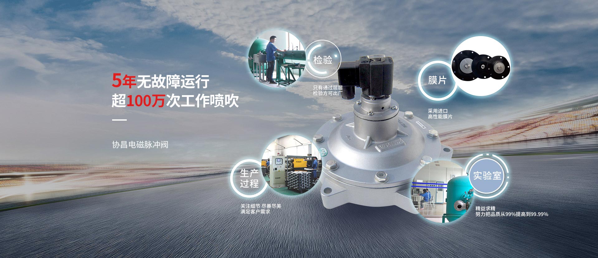 協昌電磁脈沖閥：5年五故障運行 超100萬次工作噴吹